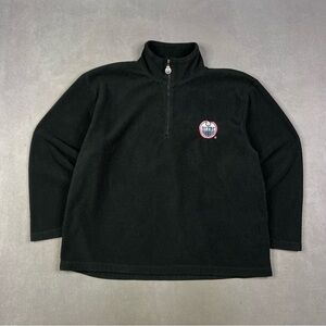Vintage Edmonton Oilers Black Half-Zip Sweater NHL